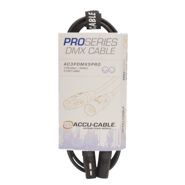 Accu-Cable 5 Foot 3-Pin DMX Cable