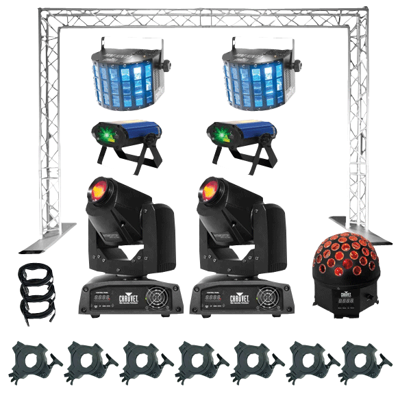 Chauvet Dj Trusst Glo Totem 2.0 Lighting Tower And Intimidator Trio Moving  Head Package, DJ Packages, DJ Lights