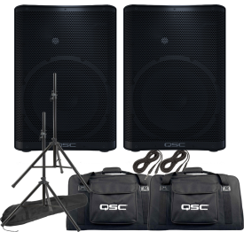 QSC CP12 12-inch Powered Speaker Value Pack